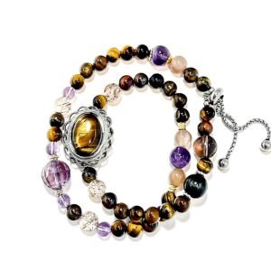 Tiger Eye Amethyst - Bracelet for Protection & Balance